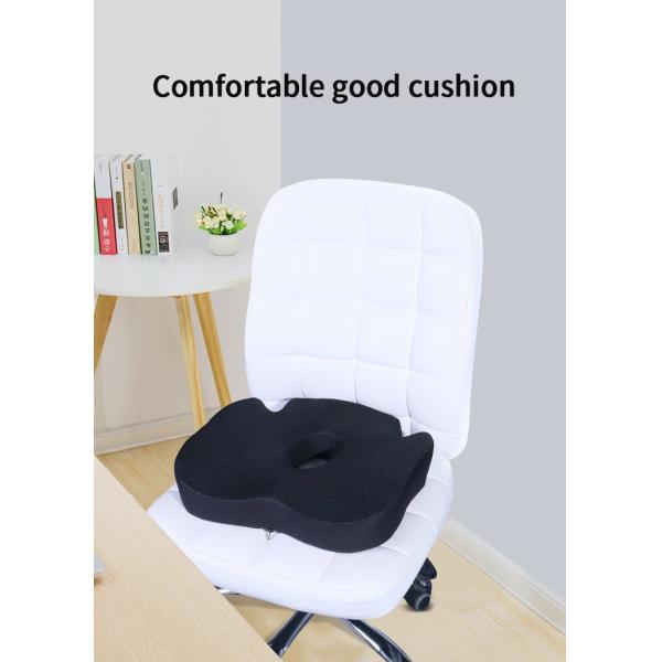 Knitted Memory Foam Chair Cushion for Office Support in Sciatica Coccyx Back Tailbone