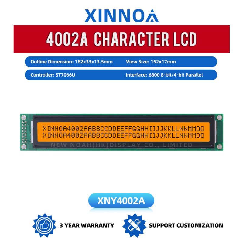 Gray Film 4002A LCD Display Block 2*40 2X40 4002 16PIN Interface Module ST7066U LCM Display Module