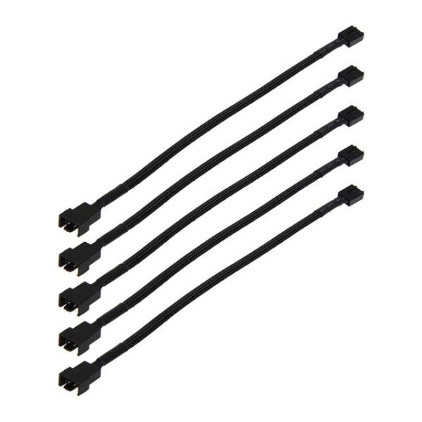 Fan female to Fan Female cable extension 60cm long Blac k colour.