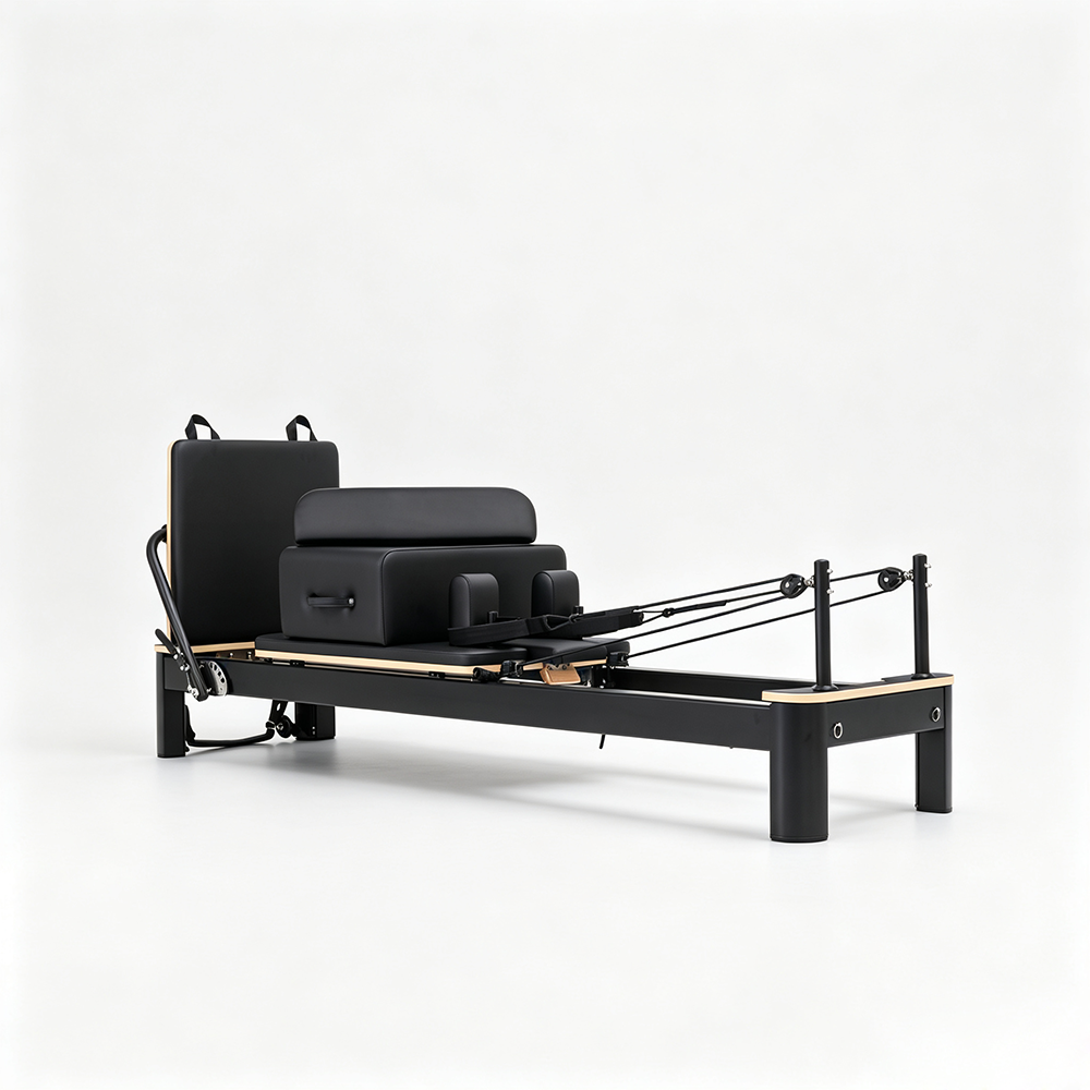 Fixed Microfiber Leather Studio Pilates Reformer Machine For Workout 90kg