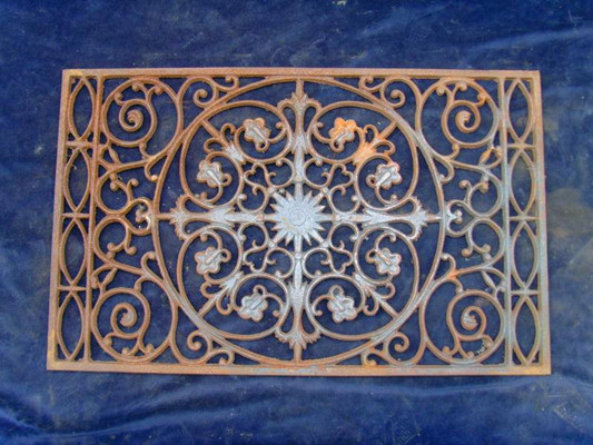 European Antique Metal Art Cast Iron Doormat For Outdoor Decorative