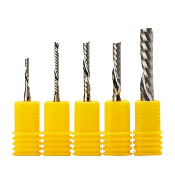 Acrylic Pvc Cutting Bit Tungsten Carbide  Single Flute End Mill
