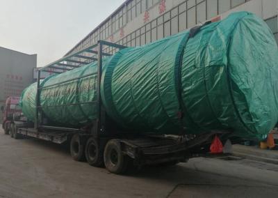 Sticky Chemical Sludge Drying System , Rotary Drum Dryer Machine 30kw Power