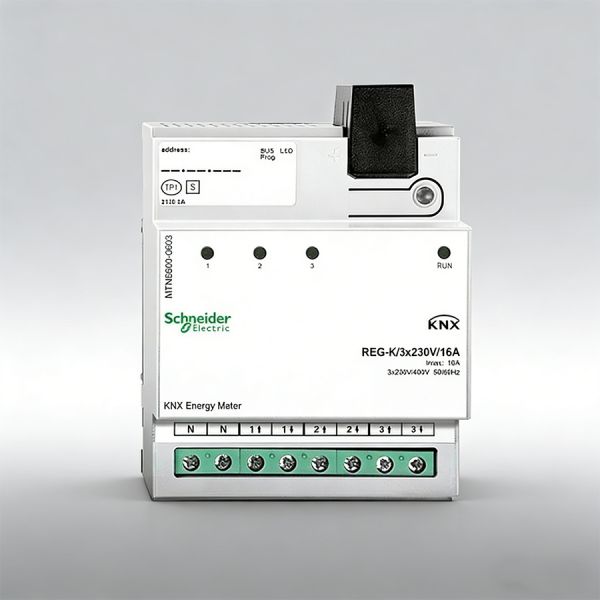 Schneider MTN6600-0603 SpaceLogic KNX Energy Monitoring Interface REG-K, 3-Phase 16A Building Automation Module