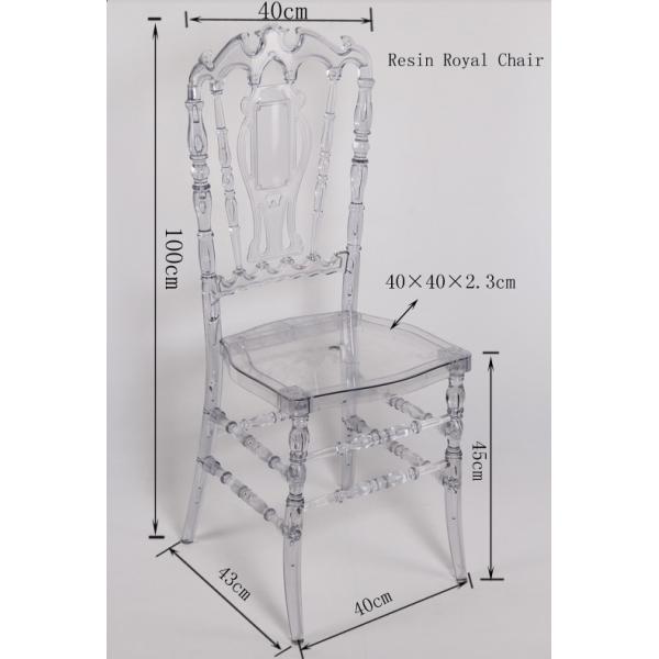 Clear resin royal chair (VIP chair) hot selling