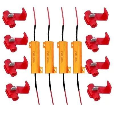 50W 6RJ Car LED Load Resistor RXG24 Gold Aluminum Shell Resistor High Voltage Power
