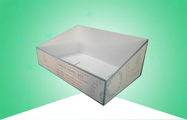 Cardboard PDQ Display Trays Glossy PP Lamination for Selling Mat In Costco Store