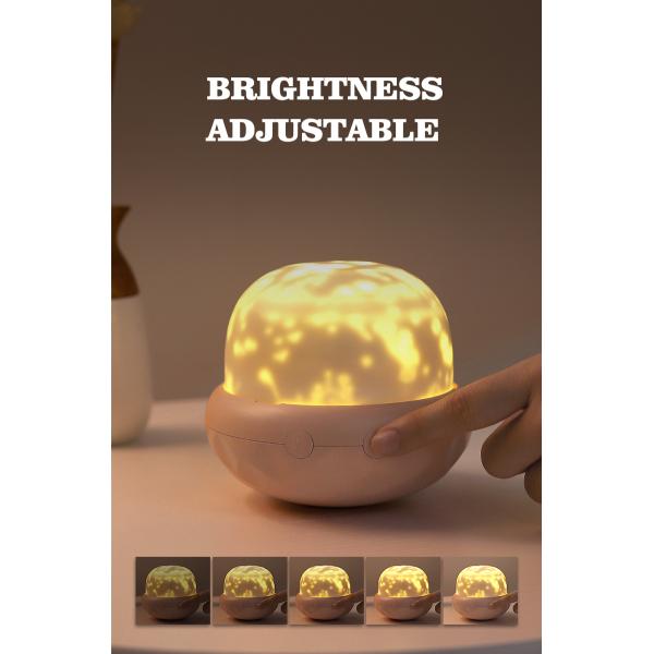 Mushroom Bedroom LED Night Light , CE ROHS Sky Projection Night Light