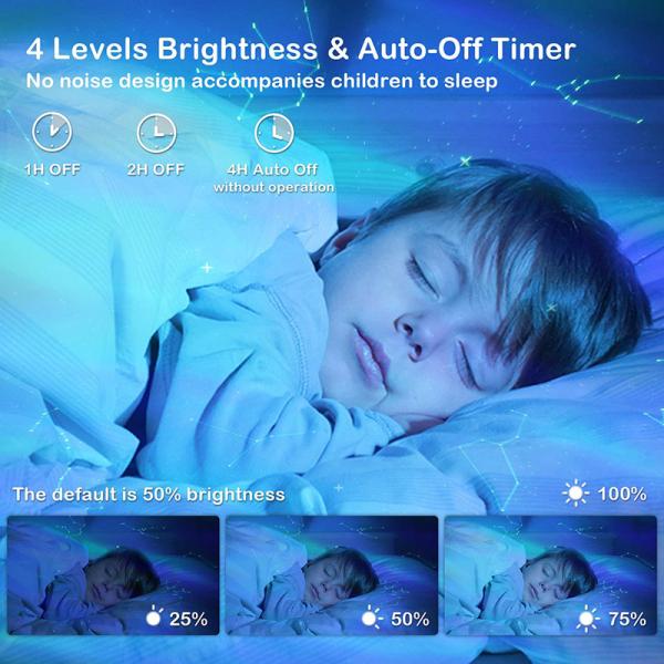 TYD02 Star Projector Night Light DC5V Galaxy Projector For Bedroom