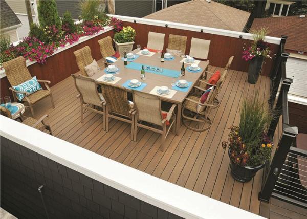 Solid Type wood plastic Composite Board Fire Retardant With Dimensional Stability