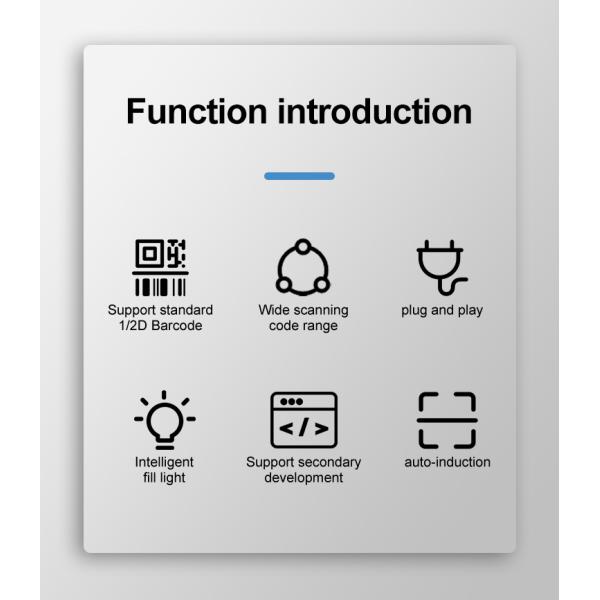 High Quality OEM 1D 2D Qr Reader TF530 High Performance Bar Code Modules Barcode Scanner Module CMOS for Kiosk Machine