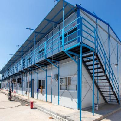Q235 Casa de contenedores prefabricada de acero Casas de contenedores de metal personalizadas