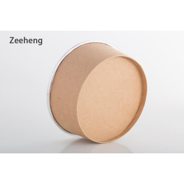 Шар Ресиклабле устранимого супа бумаги Брауна Крафт водоустойчивый с пластиковой крышкой