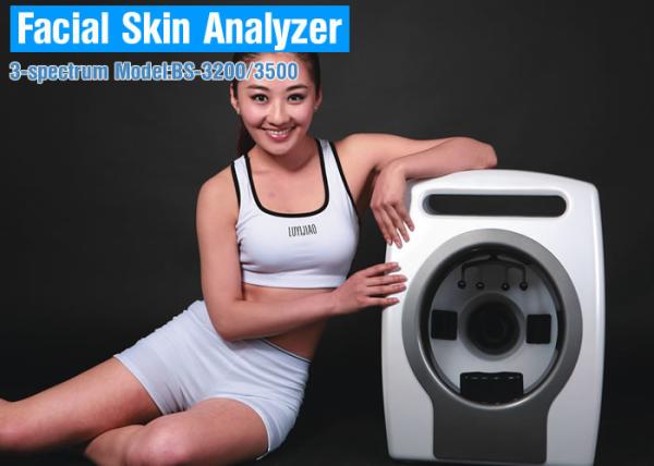 Portable Digital Boxy Skin And Hair Analyser , Skin Analyzer Magnifier Machine