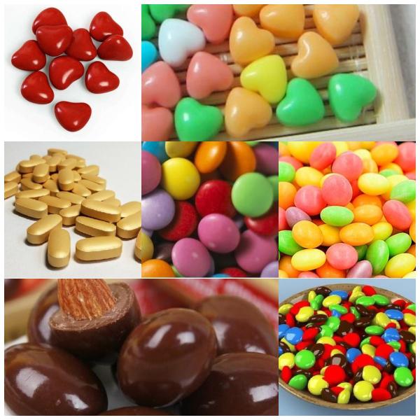 Поставлять воздуха жары Coater лакировочной машины конфеты фильма продтовара органический