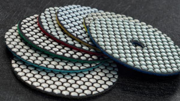 OEM Support 125mm Resin Bond Diamond Flexible Dry Polishing Pad for Granite Marble