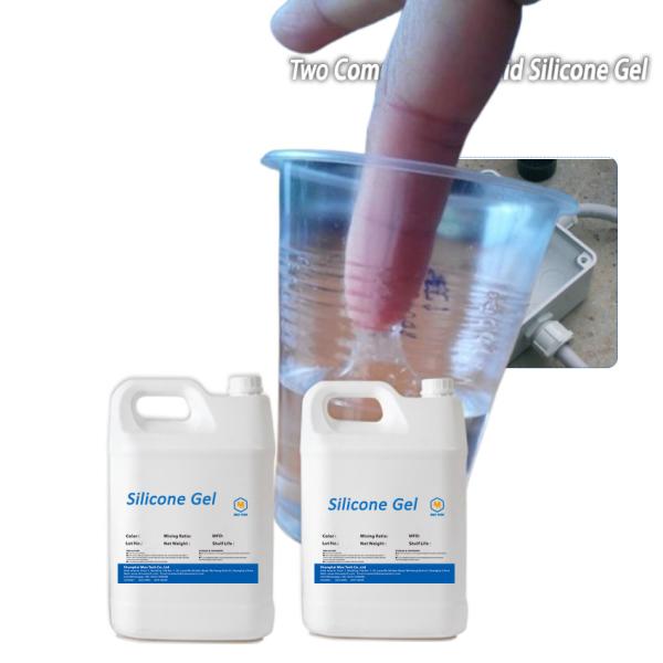 high temperature electrical insulation Clear Hard waterproof cable junction box silicoen gel
