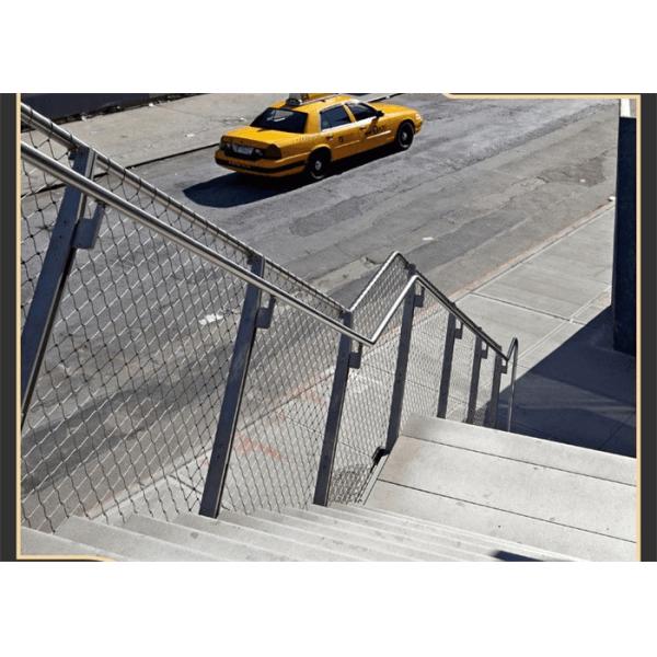 Knotted SS Cable Net 7×19 Handrails Balustrade Interwoven Wire Mesh Stair Railing