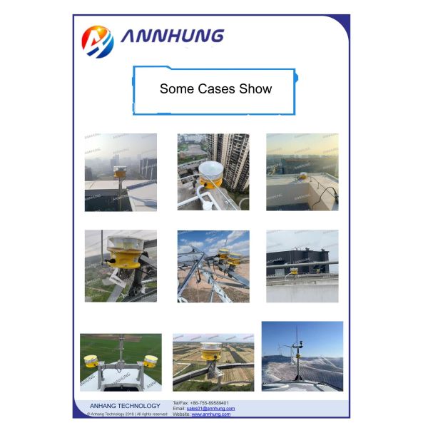 ANNHUNG AH-MI-B2 White LED Medium-Intensity Aviation Obstruction Light with 2000cd Intensity, IP66 Waterproof, and 20-60FPM Flash Rate