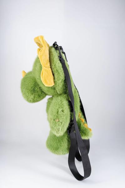 OEM ODM Plush Backpack Dinosaur Image With Adjustable Shoulder Strap