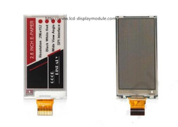 2.6 inch 296*152 Resolution E-paper display support white, red, black color