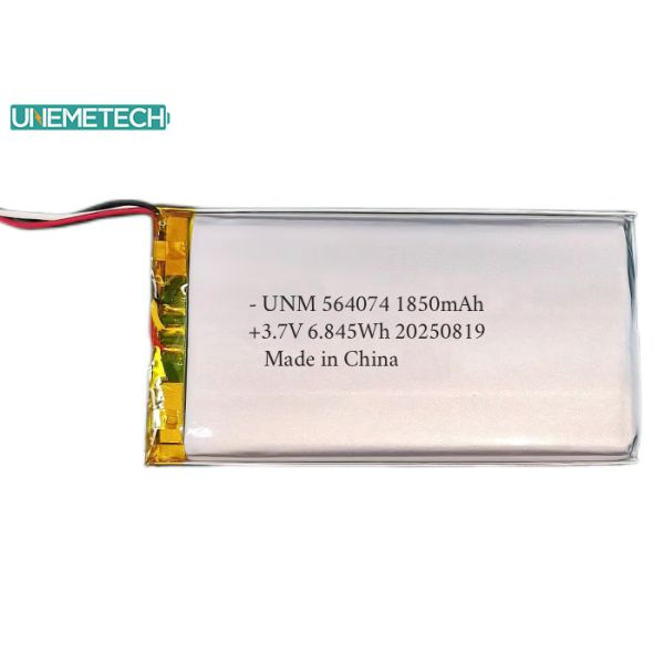 3.7V Rechareable Lithium Ion Polymer Battery 1850mAh 564074 for Medical Beauty Equipment