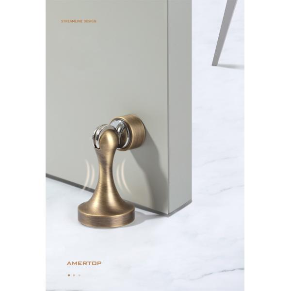 Indoor Strong Magnetic Brass Door Stops 50mm 82.5mm Finish Customized