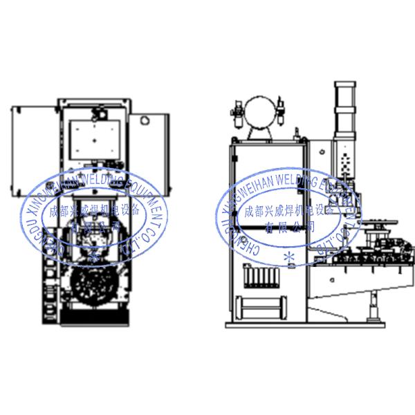 Machine de soudage par projection en acier inoxydable pour acier au carbone Plaque de base de frein de voiture