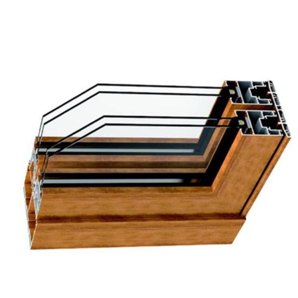 Extruded 6063 T5 Wood Grain Aluminum Extrusion Aging Resistance