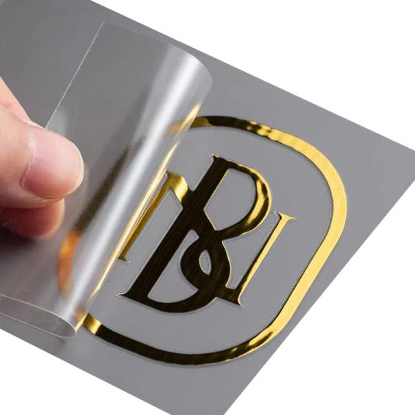 Waterproof Vinyl Label Gold Foil Perfume Stickers for Cosmetic Perfume Bottle Jar Packaging