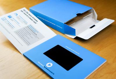 Interactive Custom Video Box For Wedding With TFT Screen USB Rechargeable