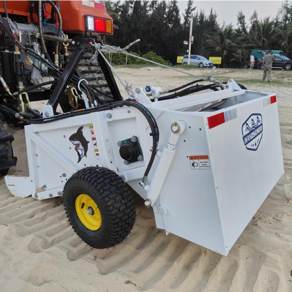 Hydraulically Controlled Vibrating Screen Beach Sand Cleaning with Alkaline Solution