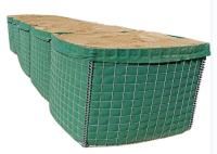 Saco de areia 3x3 Militar Hesco Barreiras Quadrado Verde Geo Têxtil