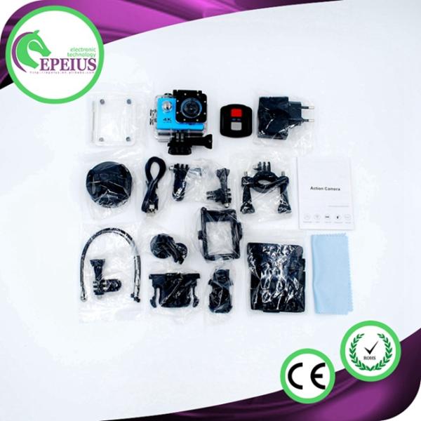 2.4G Remote Controller Waterproof Sport Camera 1080p Full Hd Wifi 140 Degree