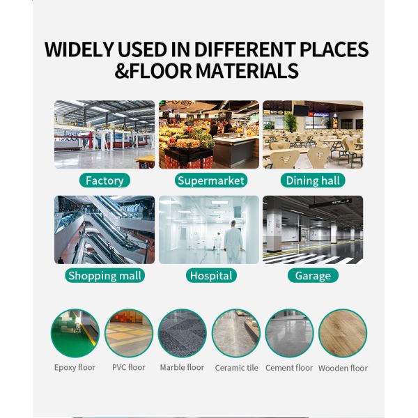 ODM 21 Inch Push Walk Behind Floor Scrubber Machine 400W