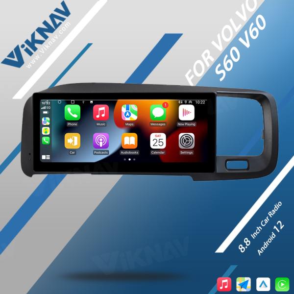 FM FA S60 V60 Volvo Bluetooth Radio 2011-2017 Мультимедийный авторадио HD экран