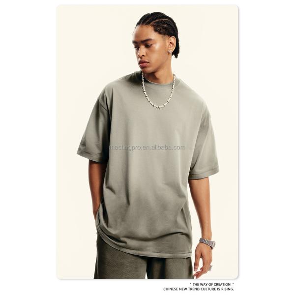 Mens White Mock Neck T Shirts 230grams Fabric Weight Quick Dry Cooling Streetwear