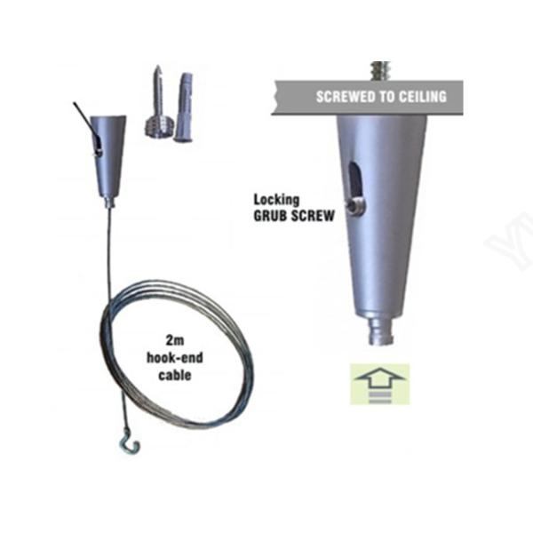 Cone Shaped Lock Cable Grippers Satin Plated Brass Material Gripper