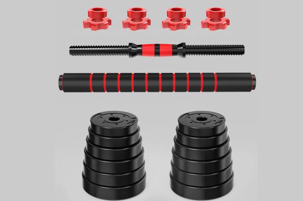 15kgs Adjustable Barbell Plastic Cement Oem