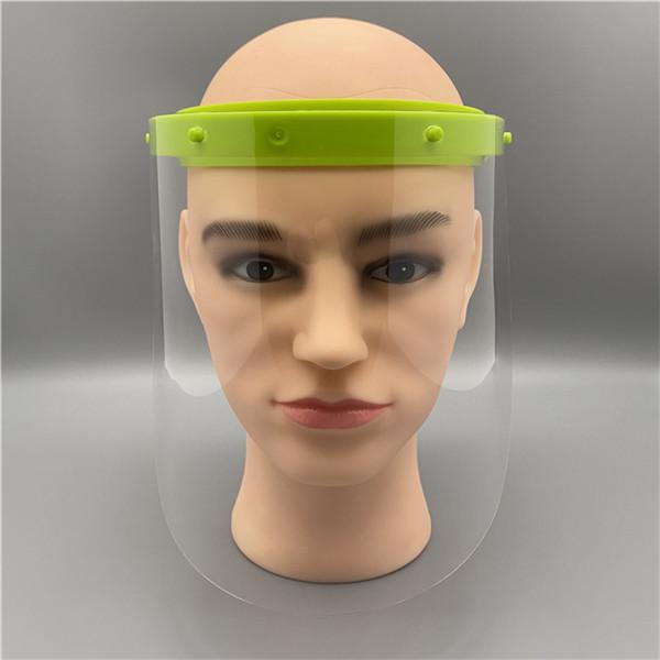 Adjustable Anti-fog Full Face Shield 1 Frame 5 Plastic Visors Film Anti Saliva Protective Film Replaceable