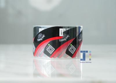 Oval Fanfold Readable Transparent Film Labels Custom Clear Vinyl Stickers