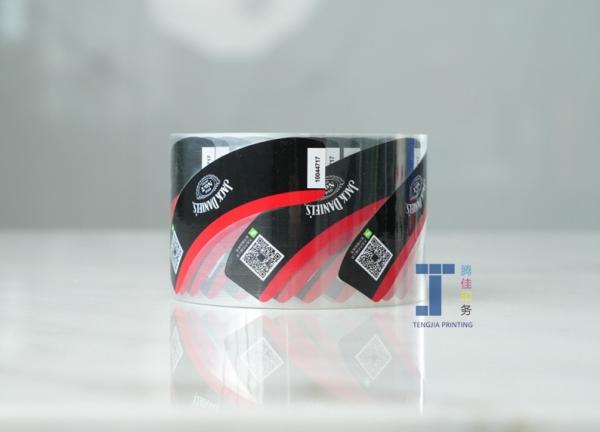 Oval Fanfold Readable Transparent Film Labels Custom Clear Vinyl Stickers