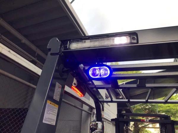 Waterproof Forklift Blue Spot Light 10W LED Blue Spot Light 10V - 80V With Diecast Aluminum Housing