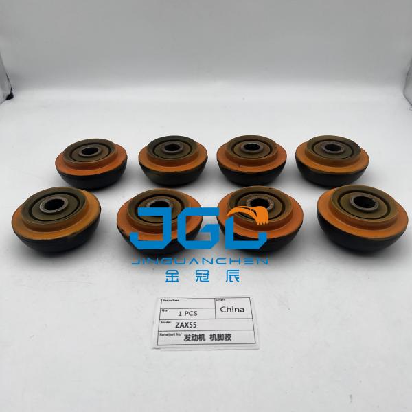 Excavator ZAX55 Diesel Engine Parts Rubber Support Cushion For Engine Cushion