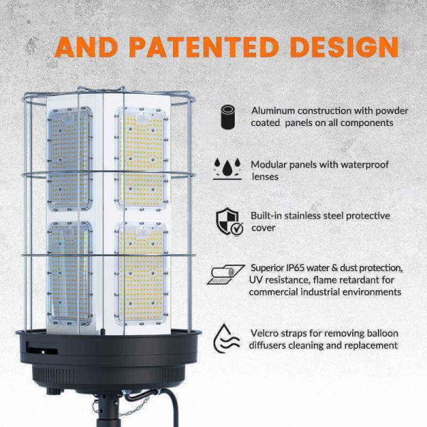 Fournisseur en gros 36W LED extérieur Flood Light Réflecteur réglable avec bras étirable pour camping extérieur