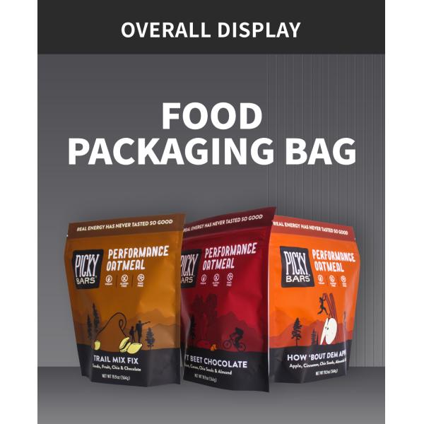 Customized Plastic Ziplock Bag Stand Up Packaging Bags For Dried Fruit