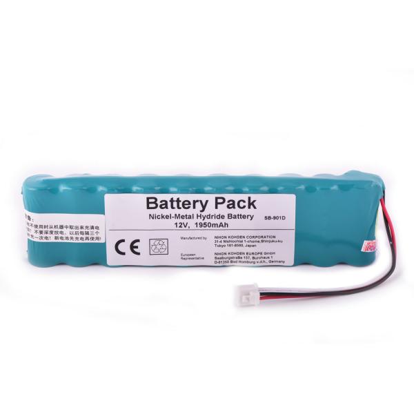 Green ECG Battery 12V 1950mAh NI-MH Battery For Nihon Kohden ECG-1950 ECG-1150 ECG-1250