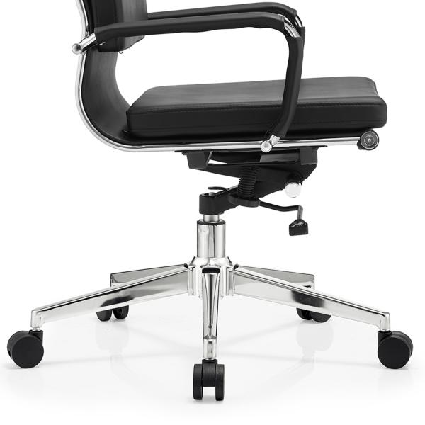 Office Leather Office High Back Chair Executive Wooden Frame Office Chair