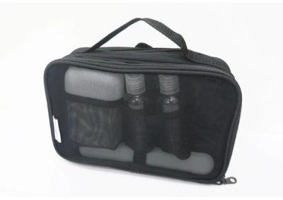 Men's Black Mesh Toiletry Travel Bag Reusable For Promotion 23*15*8cm