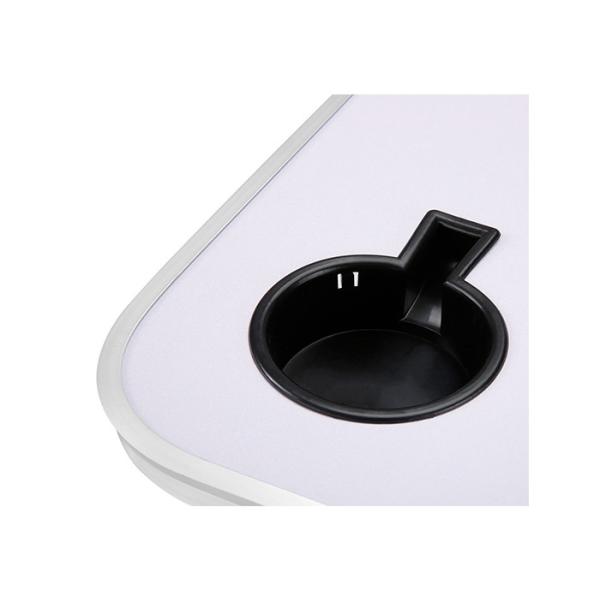 PE Coated Fabric Camping Foldable Chair With Table Cup Holder Side Bag Flat Tube